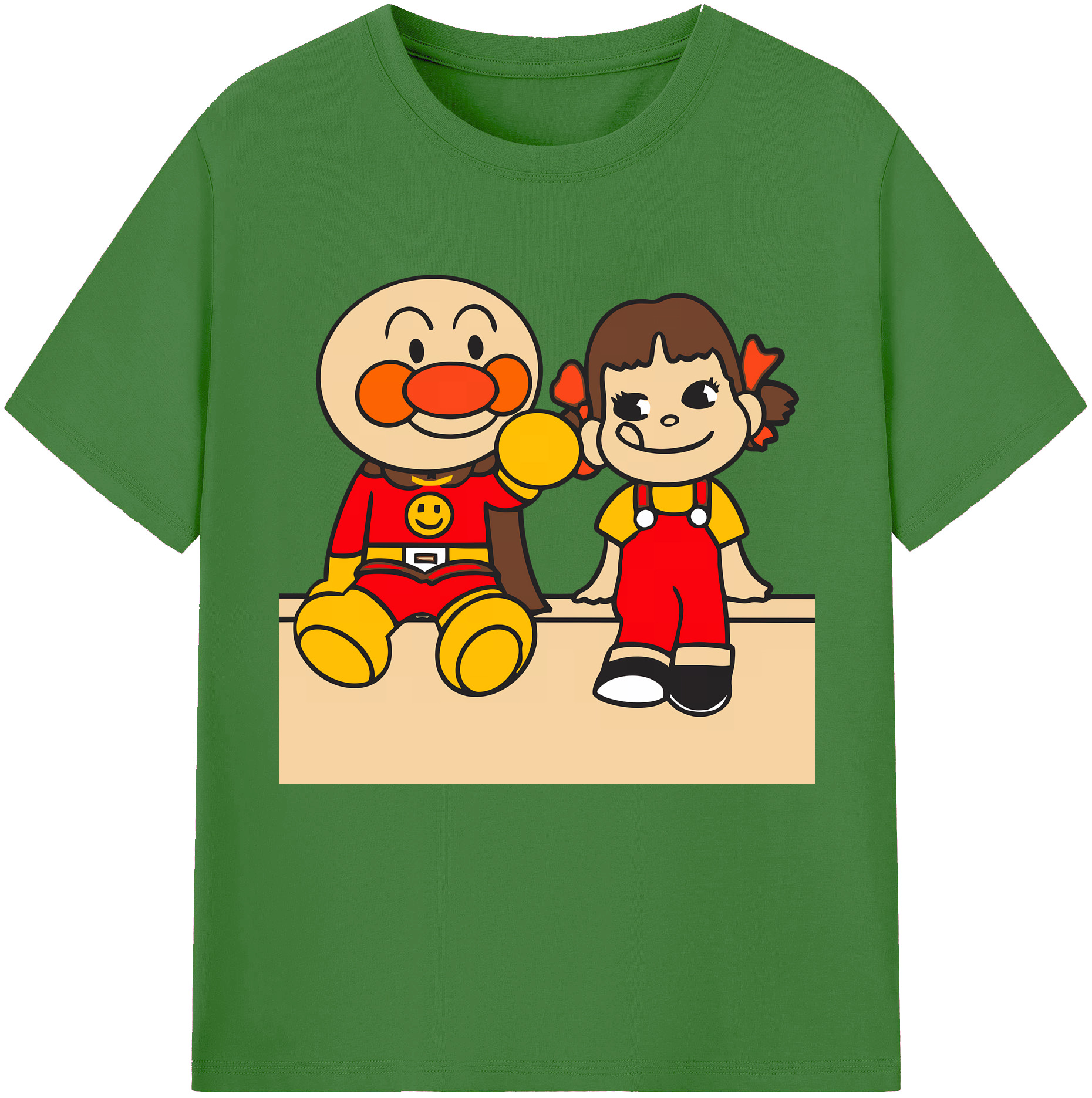 （画像用） アンパンマン Anpanman レディースカジュアルプリントTシャツ（綿100％）